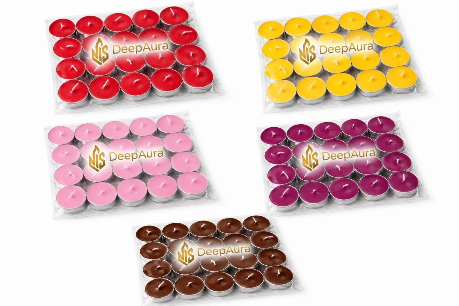 Colourful Scented Candles · Pack of 20